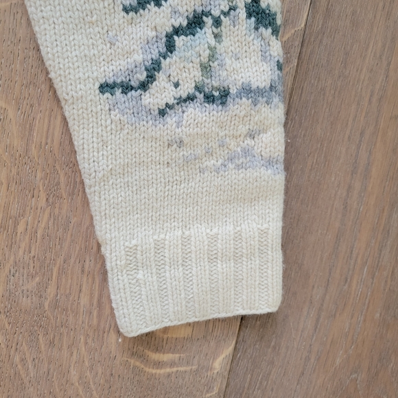RARE Vintage EXCLUSIVE HAND KNIT LAUREN RALPH LAUREN ZIP WOOL Sweater Size P - Picture 8 of 14